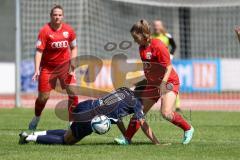 DFB - Pokal Frauen 1. Runde - Saison 2023/2024 - FC Ingolstadt 04 - FC Carl Zeiss Jena - Sarah Schauer (Nr.18 - FCI Frauen) - Julevic Merza blau Jena - Foto: Meyer Jürgen