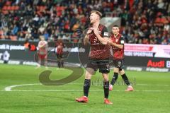 3. Liga; FC Ingolstadt 04 - SSV Jahn Regensburg; ärgert sich Jannik Mause (7, FCI) Torchance verpasst