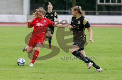 2. Frauen-Bundesliga - Saison 2021/2022 - FC Ingolstadt 04 - SV Meppen - Ebert Lisa (#10 FCI) - Rolfes Nina schwarz Meppen - Foto: Meyer Jürgen