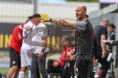 3. Liga; SV Sandhausen - FC Ingolstadt 04; an der Seitenlinie, Spielerbank Co-Trainer Maniyel Nergiz (FCI)