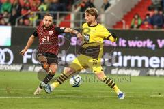 3. Liga; FC Ingolstadt 04 - Borussia Dortmund II; David Kopacz (29, FCI) Torchance Pohlmann Ole (30 BVB2)