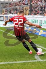 3.Liga - Saison 2022/2023 - TSV 1860 München - FC Ingolstadt 04 - Marcel Costly (Nr.22 - FCI) beim Eckball - Foto: Meyer Jürgen