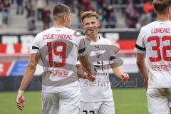 3. Liga; FC Ingolstadt 04 - SpVgg Unterhaching; Simon Lorenz (32, FCI) Tor Jubel Treffer Mladen Cvjetinovic (19, FCI) Simon Lorenz (32, FCI)