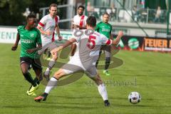 BZL Oberbayern Nord - Saison 2016/17 -  FC Gerolfing - TSV Erding - SV Lohhof - Sowe Pababou grün Gerolfing - Kahl Phillipp weiss Lohhof - Foto: Jürgen Meyer