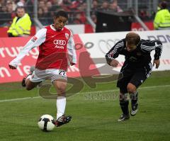 FC Ingolstadt - 1. FC Nürnberg - links Daniel Lemos