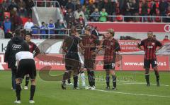 2.Liga - FC Ingolstadt 04 - FSV Frankfurt 0:1 - Die Schanzer geschlagen am Boden