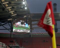 DFB Pokal - FC Ingolstadt 04 - Karlsruher SC - 2:0 - Endstand LCD Display Videowand Fahne