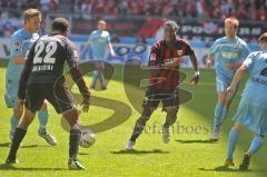 2.BL - 1860 München - FC Ingolstadt 04 - 4:1 - Joes-Alex Ikeng und Ahmen Akaichi
