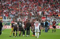 2.BL - FC Ingolstadt 04 - FC Energie Cottbus - 1:0 - Sieg das Spiel ist aus und die Klasse erhalten Jubel