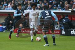 2. BL - FC Ingolstadt 04 - 1860 München 1:1 - Caiuby Francisco da Silva (31) gegen rechts Gregors Wojtkowiak
