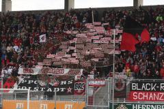 2. BL - FC Ingolstadt 04 - SV Sandhausen - 1:1 - Fans Spruchband Sicherheit