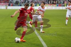 2. BL - FC Ingolstadt 04 - 1. FC Köln - 2014 - Andreas Buchner (16) zieht ab