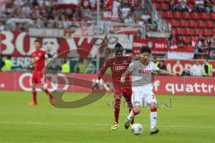 2. BL - FC Ingolstadt 04 - 1. FC Köln - 2014 - Danny da Costa (21) und rechts Kazuki Nagasawa