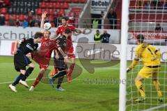 2. BL - Saison 2013/2014 - FC Ingolstadt 04 - SC Paderborn - Moritz Hartmann (9) fällt vor dem Tor und moniert Hand