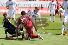 2. BL - FC Ingolstadt 04 - Karlsruher SC - 0:2 - Marvin Matip (34) scheitert an Torwart Dirk Orlishausen