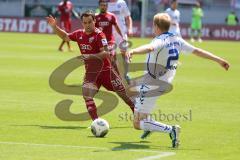 2. BL - FC Ingolstadt 04 - Karlsruher SC - 0:2 - Tamas Hajnal (30) gegen Philipp Klingmann