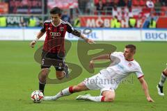 2. BL - FC Ingolstadt 04 - 1. FC Kaiserslautern - links Alfredo Morales (6) wird von Willi Orban (FCK) gestört