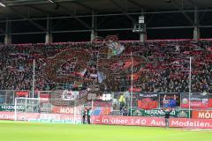 2. Bundesliga - Fußball - FC Ingolstadt 04 - TSV 1860 München - Fahnen Jubel Schals