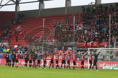 2. Bundesliga - FC Ingolstadt 04 - 1. FC Union Berlin - Jubel mit den Fans