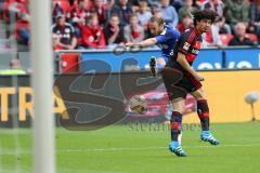 1. Bundesliga - Fußball - Bayer 04 Leverkusen - FC Ingolstadt 04 - Moritz Hartmann (9, FCI) zieht ab