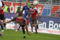 1. BL - Saison 2015/2016 - FC Ingolstadt 04 - Borussia Mönchengladbach - Robert Bauer (#23 FC Ingolstadt 04) mit einem Fallrückzieher - Foto: Meyer Jürgen