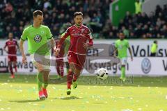 1. Bundesliga - Fußball - VfL Wolfsburg - FC Ingolstadt 04 - Yannick Gerhardt (13 Wolfsburg) Alfredo Morales (6, FCI)