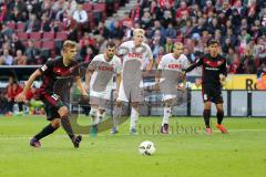 1. Bundesliga - Fußball - 1. FC Köln - FC Ingolstadt 04 - Elfmeter nach Foul, Tor Lukas Hinterseer (16, FCI) Schuß Treffer