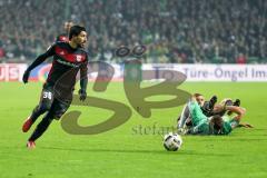 1. Bundesliga - Fußball - Werder Bremen - FC Ingolstadt 04 - links Almog Cohen (36, FCI)