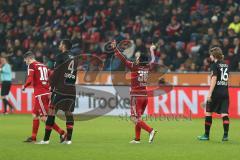 1. Bundesliga - Fußball - Bayer Leverkusen - FC Ingolstadt 04 - Tor Jubel 1:2 Almog Cohen (36, FCI) Siegerpose