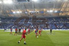 1. Bundesliga - Fußball - FC Schalke 04 - FC Ingolstadt 04 - Warmup vor dem Spiel, Veltins Arena