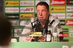 1. Bundesliga - Fußball - Borussia Mönchengladbach - FC Ingolstadt 04 - 2:0 - Pressekonferenz nach dem Spiel, Cheftrainer Markus Kauczinski (FCI) und Andre Schubert (Gladbach)