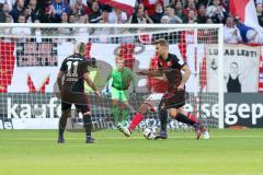 1. BL - Saison 2016/2017 - FSV Mainz 05 - FC Ingolstadt 04 - Lukas Hinterseer (#16 FCI) - Lezano Farina,Dario (#37 FCI) - Foto: Meyer Jürgen