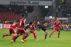 1. Bundesliga - Fußball - Bayer Leverkusen - FC Ingolstadt 04 - Almog Cohen (36, FCI) Kampf um den Ball Marcel Tisserand (32, FCI)