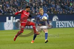 1. Bundesliga - Fußball - FC Schalke 04 - FC Ingolstadt 04 - Almog Cohen (36, FCI) Max Meyer (7 Schalke)