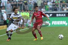 1. Bundesliga - Fußball - Borussia Mönchengladbach - FC Ingolstadt 04 - 2:0 - Fabian Johnson (#19 Borussia) Markus Suttner (29, FCI)