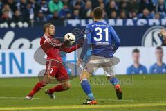 1. Bundesliga - Fußball - FC Schalke 04 - FC Ingolstadt 04 - Mathew Leckie (7, FCI) Matija Nastasic (Schalke 31)