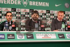 1. Bundesliga - Fußball - Werder Bremen - FC Ingolstadt 04 - 2:1 - Pressekonferenz nach dem Spiel, Cheftrainer Alexander Nouri (Bremen) und Cheftrainer Maik Walpurgis (FCI)