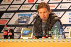 1. Bundesliga - Fußball - TSG 1899 Hoffenheim - FC Ingolstadt 04 - Pressekonferenz nach dem Spiel Cheftrainer Julian Nagelsmann (TSG) und Cheftrainer Maik Walpurgis (FCI)