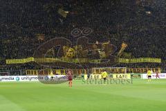 1. Bundesliga - Fußball - Borussia Dortmund - FC Ingolstadt 04 - 1:0 - Gelbe Wand BVB Spruchband