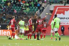 1. Bundesliga - Fußball - VfL Wolfsburg - FC Ingolstadt 04 - gelbe Karte für Marvin Matip (34, FCI)