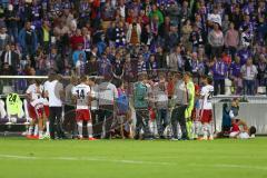 1. Bundesliga - Fußball - DFB-Pokal - Ergebirge Aue - FC Ingolstadt 04 - 7:8 n. E. - vor der Verlängerung, Cheftrainer Markus Kauczinski (FCI) gibt Anweisung