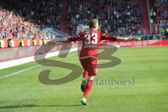1. Bundesliga - Fußball - FC Ingolstadt 04 - 1. FSV Mainz 05 - Tor Jubel Florent Hadergjonaj (33, FCI)