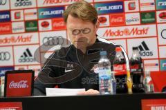 1. Bundesliga - Fußball - FC Ingolstadt 04 - RB Leipzig - 1:0 - Pressekonferenz nach dem Spiel mit Cheftrainer Ralph Hasenhüttl (Leipzig)
