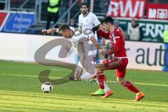 1. BL - Saison 2016/2017 - FC Ingolstadt 04 - FC Bayern München - Alfredo Morales (#6 FCI) foult Joshua Kimmich weiss FC Bayern München - Foto: Meyer Jürgen