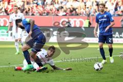 1. Bundesliga - Fußball - FC Ingolstadt 04 - SV Darmstadt 98 - Darío Lezcano (11, FCI) Aytac Sulu (4 Darmstadt) Torchance verpasst