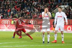 1. Bundesliga - Fußball - FC Ingolstadt 04 - 1. FC Köln - Romain Brégerie (18, FCI) trifft zum 2:2, Tor Jubel mit Almog Cohen (36, FCI)
