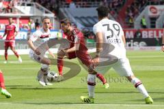1. Bundesliga - Fußball - FC Ingolstadt 04 - Bayer 04 Leverkusen - Mathew Leckie (7, FCI) Benjamin Heinrichs (Leverkusen 39)