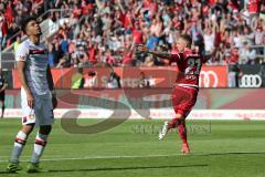 1. Bundesliga - Fußball - FC Ingolstadt 04 - Bayer 04 Leverkusen - Tor Jubel 1:0 Führung durch Sonny Kittel (21, FCI)