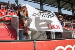 1. BL - Saison 2016/2017 - FC Ingolstadt 04 - TSG 1899 Hoffenheim - Fans mit einem Spruchband - Transparent - Foto: Meyer Jürgen