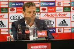 1. Bundesliga - Fußball - FC Ingolstadt 04 - FC Schalke 04 - Pressekonferenz nach dem Spiel Cheftrainer Markus Weinzierl (Schalke) Cheftrainer Maik Walpurgis (FCI)